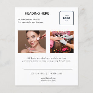 Logo Minimal Foto Business Marketing Flyer