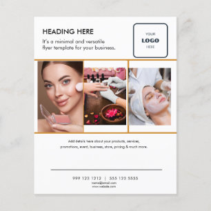 Logo Minimal Foto Business Marketing Flyer
