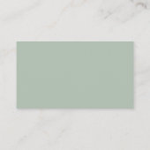Logo Minimal Modern Vertikal Hellgrün Visitenkarte (Rückseite)