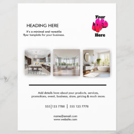 Logo Minimal Photo Business Marketing Flyer