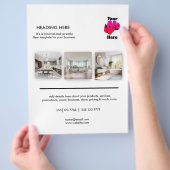 Logo Minimal Photo Business Marketing Flyer (Hand)