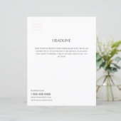 Logo Minimal Weiß Geschäft Marketing Flyer (Stehend Vorderseite)