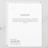 Logo Minimal Weiß Geschäft Marketing Flyer (Vorderseite)