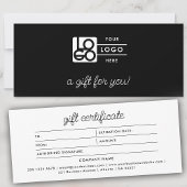 Logo Minimalist Schrift Modern Geschenkgutschein