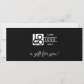 Logo Minimalist Schrift Modern Geschenkgutschein (Rückseite)