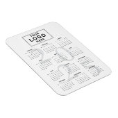 Logo Minimalistisch 2025 Monatlicher Kalender Magnet (Rechte Seite)
