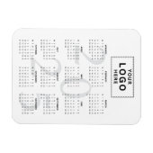 Logo Minimalistisch 2025 Monatlicher Kalender Magnet (Horizontal)