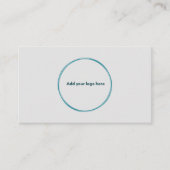 Logo Minimalistisch Graue Berufliche Visitenkarte Telefonnummerkarte (Vorderseite)