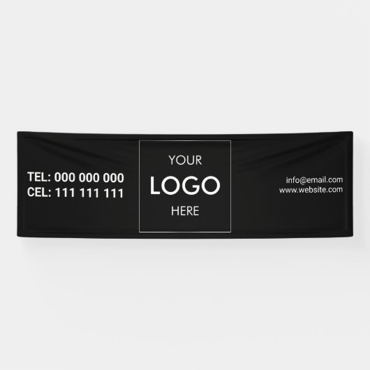Logo Minimalistisch Modern Banner (Horizontal)