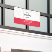 Logo Minimalistisch Modernes Business-Banner Banner (Äußeres Gebäude)