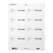 Logo-Minimalistische Rücksendeadresse (Vorne)