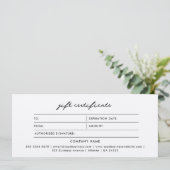 Logo-Minimalistische Rustikale Kraft-Geschenkgutsc (Stehend Vorderseite)