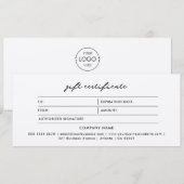 Logo-Minimalistische Rustikale Kraft-Geschenkgutsc (Vorne/Hinten)