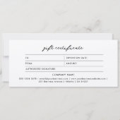 Logo-Minimalistische Rustikale Kraft-Geschenkgutsc (Vorderseite)