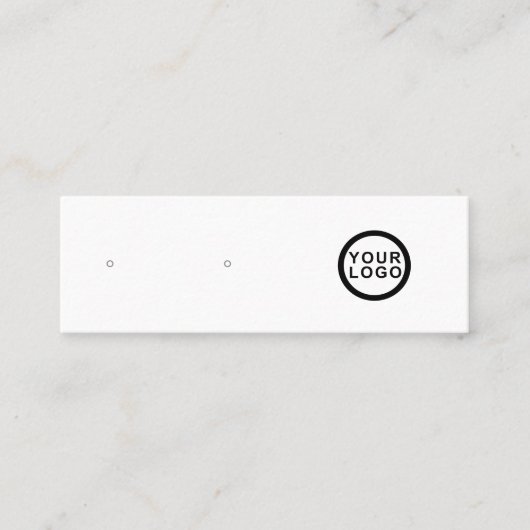 Logo-Minimalistische Schmuckkollektion Mini Visitenkarte (Vorderseite)