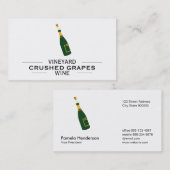 Logo mit Dividern Champagner Visitenkarte (Vorne/Hinten)