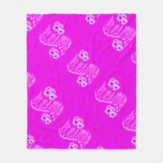 Logo mit Eleanor-Namen bei Daisis, Fleecedecke (Vorderseite)