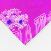 Logo mit Eleanor-Namen bei Daisis, Fleecedecke (Ecke)