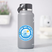 Logo mit festem Hintergrund Flasche mit Business-W