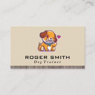 Logo mit Hund und Knochen Visitenkarte