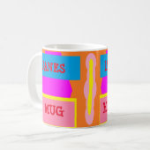 LOGO mit Janes Name lustiges Design gemischte Farb Kaffeetasse (Vorderseite Links)
