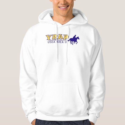 Logo-mit Kapuze Sweatshirt des Bereichs-II YRAP (Vorderseite)