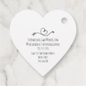 Logo mit Liebe hinzufügen |Danke für Ihre Bestellu Geschenkanhänger (Rückseite)