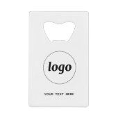 Logo mit QR-Code Geldbeutel Flaschenöffner (Vorderseite)