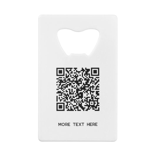 Logo mit QR-Code Geldbeutel Flaschenöffner (Rückseite)