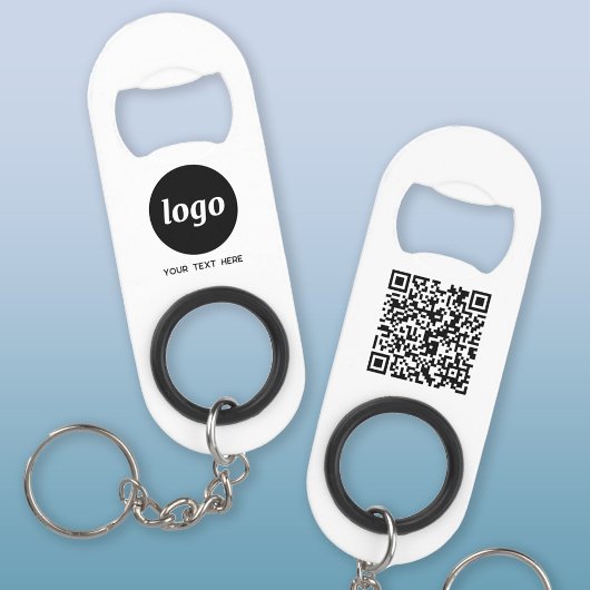 Logo mit QR-Code Mini Flaschenöffner