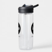 Logo mit Text-Branding-Werbung Trinkflasche (Links)