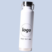 Logo mit Text-Branding-Werbung Trinkflasche