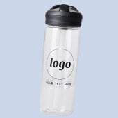 Logo mit Text-Branding-Werbung Trinkflasche