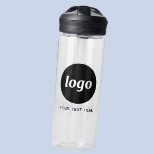 Logo mit Text-Branding-Werbung Trinkflasche
