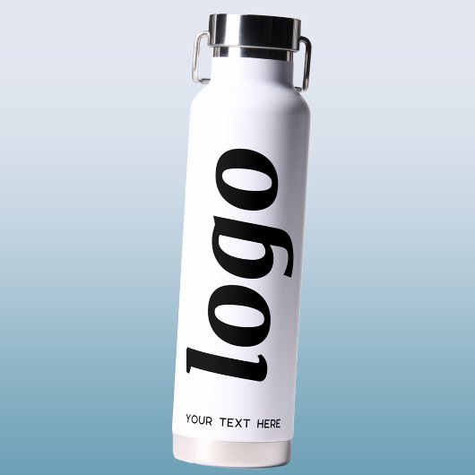 Logo mit Text-Branding-Werbung Trinkflasche