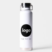 Logo mit Text-Branding-Werbung Trinkflasche (Rückseite)
