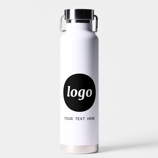 Logo mit Text-Branding-Werbung Trinkflasche (Vorne)
