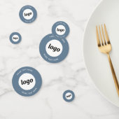 Logo mit Text Business Promotional Blue Gray Konfetti (Gruppe)