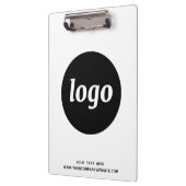 Logo mit Text Geschäft Branding Werbeartikel Klemmbrett (Links)