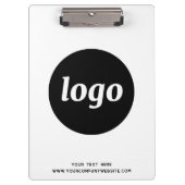 Logo mit Text Geschäft Branding Werbeartikel Klemmbrett (Vorderseite)