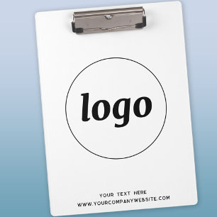 Logo mit Text Geschäft Clipboard Klemmbrett