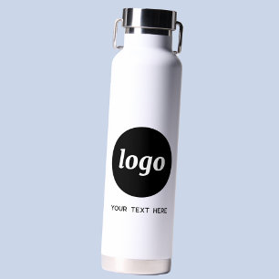 Logo mit Text Geschäftsbranding Werbeartikel Trinkflasche