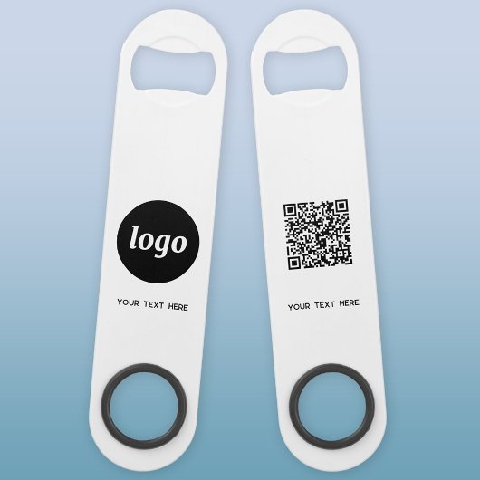 Logo mit Text QR-Code Geschäft Speed Flaschenöffner