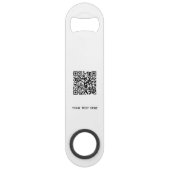 Logo mit Text QR-Code Geschäft Speed Flaschenöffner (Rückseite)
