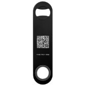 Logo Mit Text QR-Code Geschäft Speed Flaschenöffner (Rückseite)
