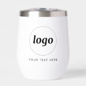 Logo mit Text und QR-Code Unternehmenswerbung (Vorderseite)