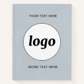 Logo mit Text und QR-Code Werbegeschäft Notizblock (Vorderseite)