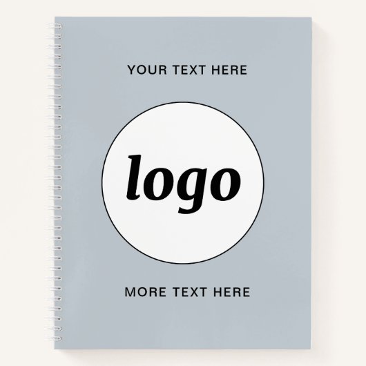 Logo mit Text und QR-Code Werbegeschäft Notizblock (Vorderseite)