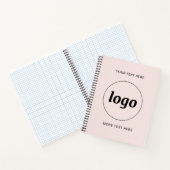 Logo mit Text und QR-Code Werbegeschäft Notizblock (Innenseite)