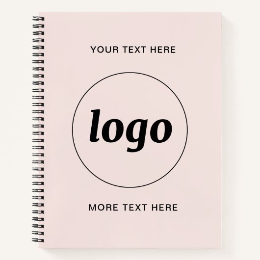 Logo mit Text und QR-Code Werbegeschäft Notizblock (Vorderseite)